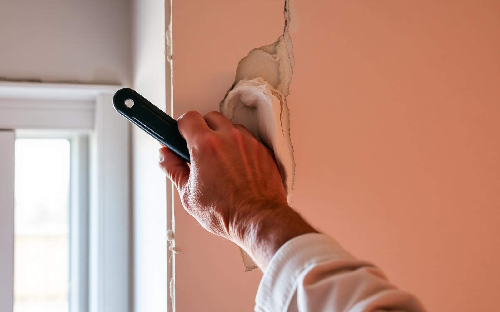 Applying joint compound over a repaired drywall seam